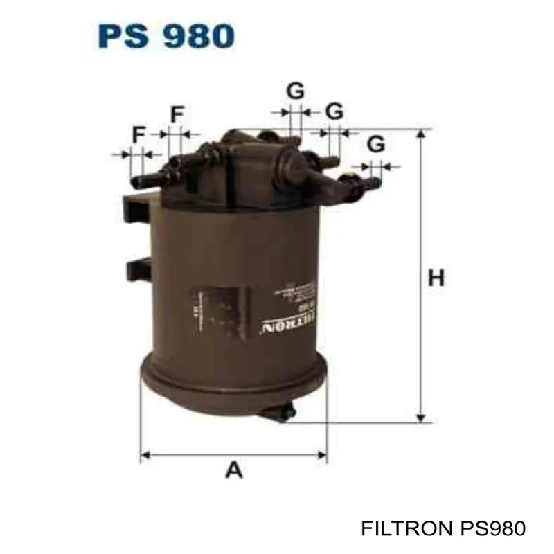 Фільтр паливний Filtron PS980