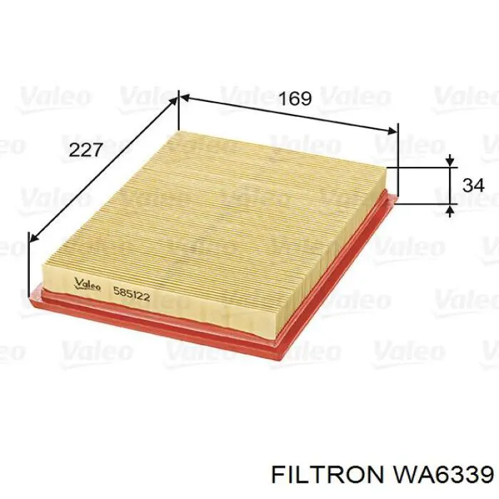 Повітряний фільтр WA6339 Filtron