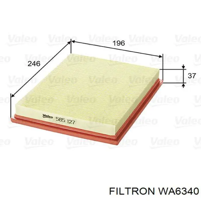 Фільтр повітряний WA6340 Filtron