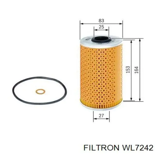WL7242 Filtron фільтр масляний