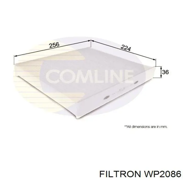 Купити WP2086 Filtron Фільтр салону вугільний