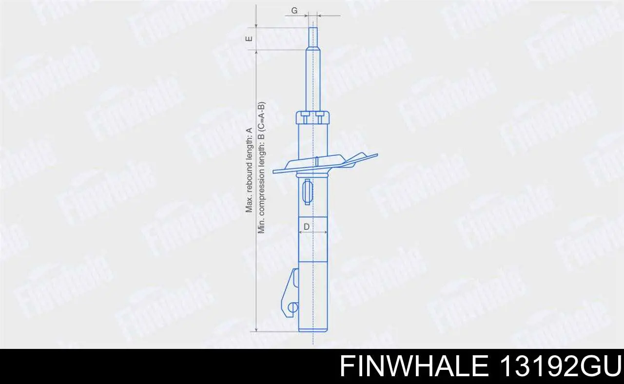 13192GU Finwhale Стійка передня