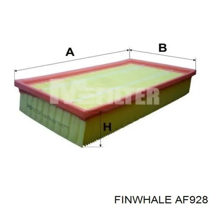 Фільтр повітряний AF928 Finwhale