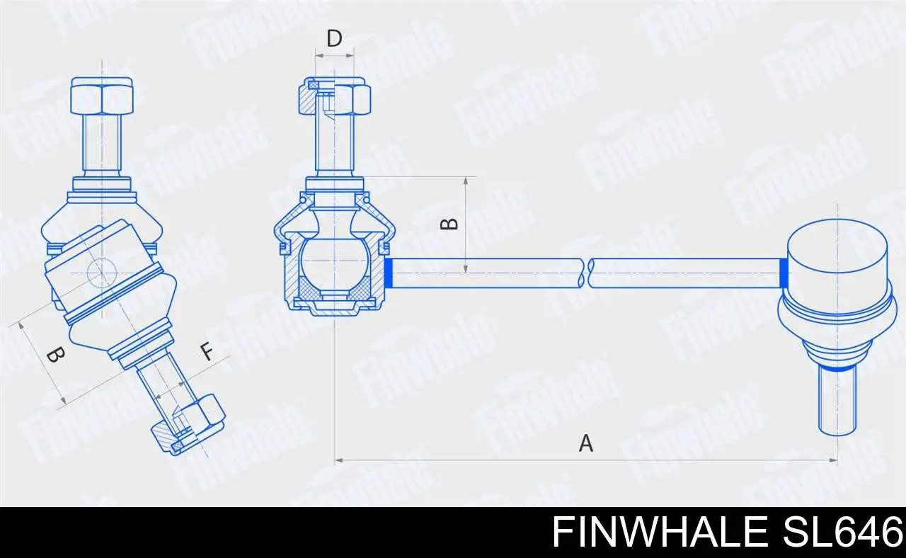 Купити SL646 Finwhale Яйця стабілізатора переднього