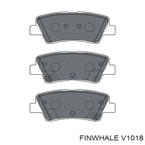 Колодки гальмові задні, дискові V1018 Finwhale