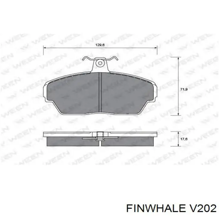 Гальмівні колодки Finwhale V202 ціна, від 16.64 USD