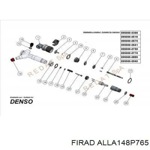 ALLA148P765J Firad Розпилювач дизельної форсунки