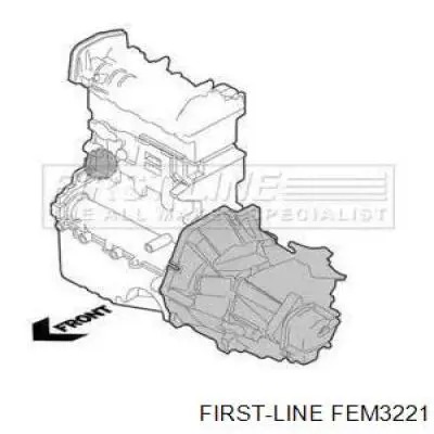 Правий сайлентблок двигуна FEM3221 FIRST LINE