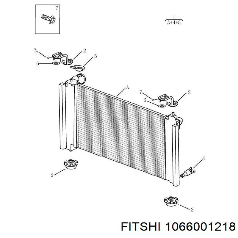 Радіатор основний Fitshi 1066001218 ціна, від 58.30 USD