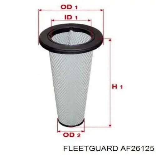  Fleetguard AF26125 ціна, від 82.59 USD