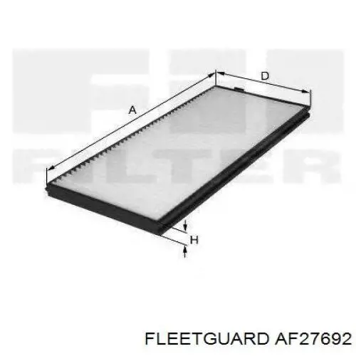 Фільтр повітряний обігрівача Fleetguard AF27692 ціна, від 11.67 USD