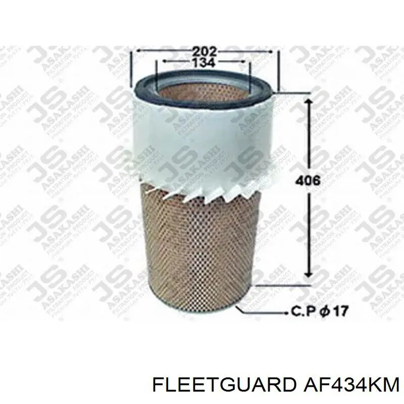 Повітряний фільтр AF434KM Fleetguard