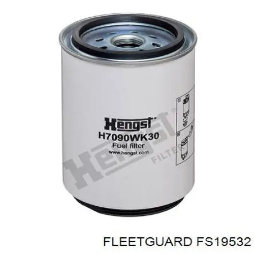 Фільтр тонкого очищення палива Fleetguard FS19532 ціна, від 38.11 USD
