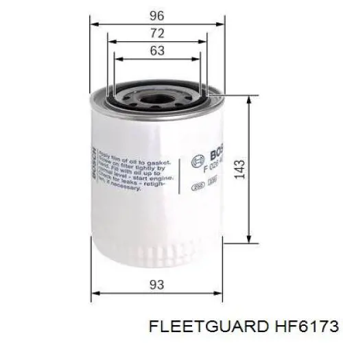 Фільтр гідравлічної системи HF6173 Fleetguard