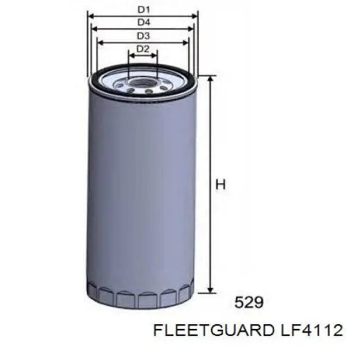 Купити LF4112 Fleetguard Фільтр очищення масла відцентровий
