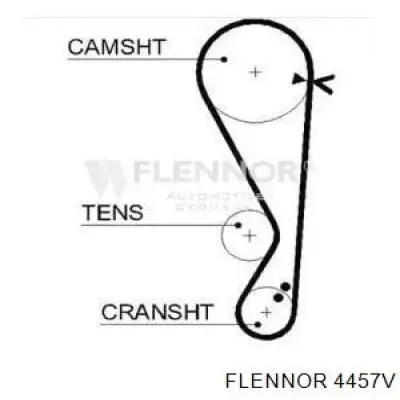 Ремінь ГРМ 4457V Flennor