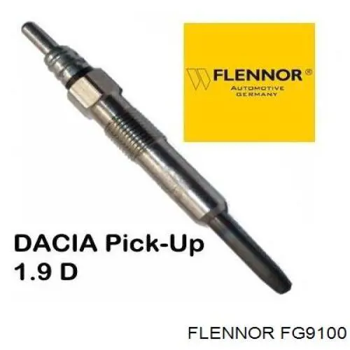 Свіча накалу Flennor FG9100 ціна, від 6.61 USD