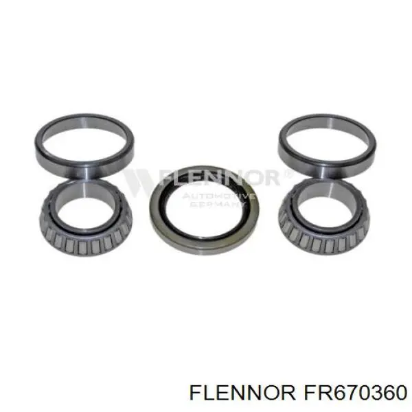Комплект підшипник маточини передньої Flennor FR670360 ціна, від 36.63 USD