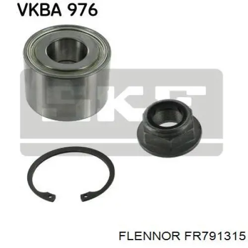 Підшипник маточини задньої Flennor FR791315 ціна, від 14.25 USD