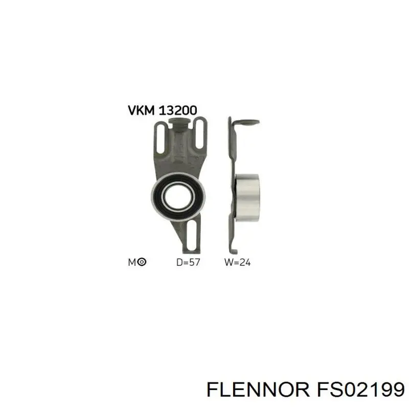 FS02199 Flennor ролик натягувача ременя грм