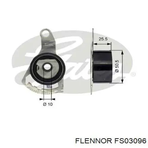 FS03096 Flennor ролик натягувача ременя грм