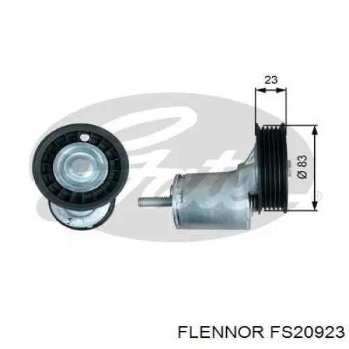 FS20923 Flennor ролик натягувача приводного ременя