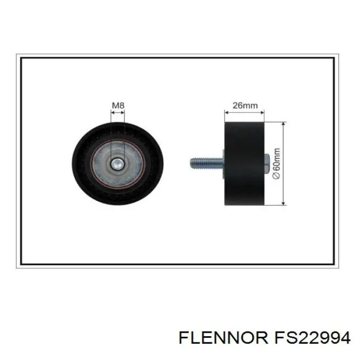 FS22994 Flennor ролик натягувача приводного ременя