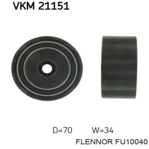 Ролик ременя ГРМ, паразитний Kamoka R0200
