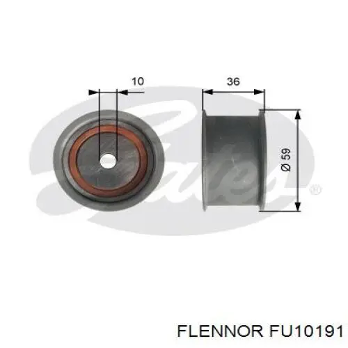 FU10191 Flennor Паразитний провідний ролик