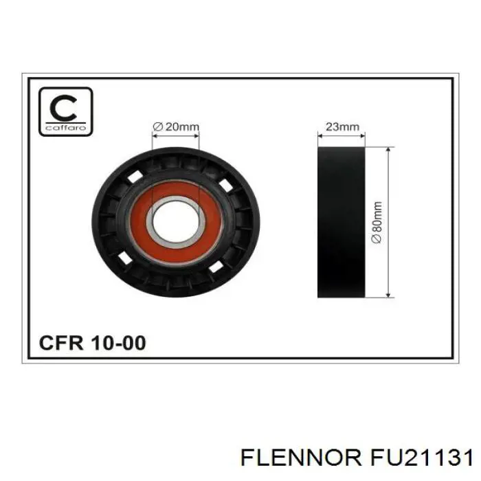 FU21131 Flennor ролик приводного ременя, паразитний