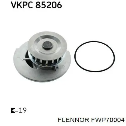 FWP70004 Flennor Насос охолодження