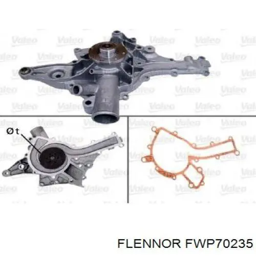 Купити FWP70235 Flennor Насос охолоджуючої рідини