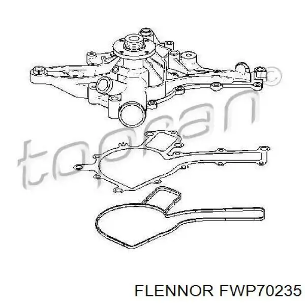 Помпа охолодження Flennor FWP70235 ціна, від 46.45 USD