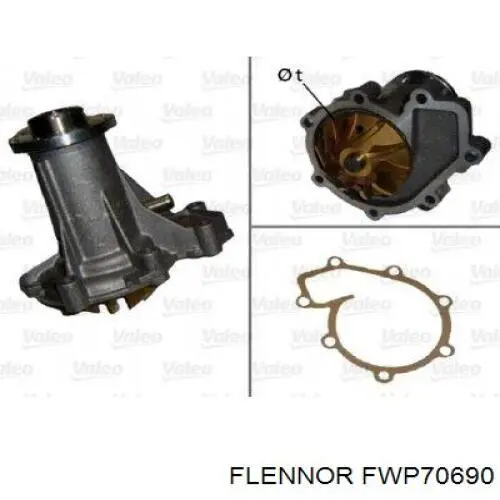 Помпа охолодження Mercedes A6052000120 ціна, від 42.35 USD