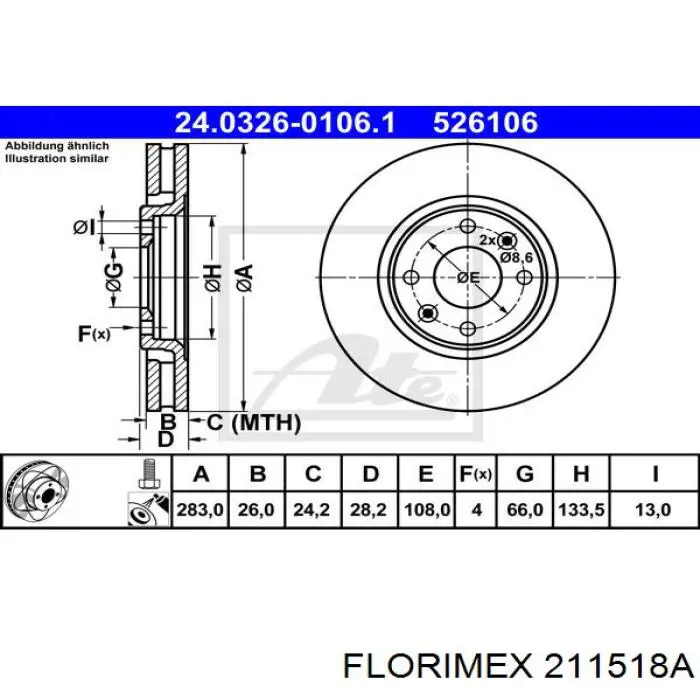 Купити FP5401388 FPS Підкрилок переднього крила, правий передній