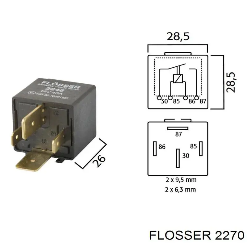 2270 Flosser реле вентилятора