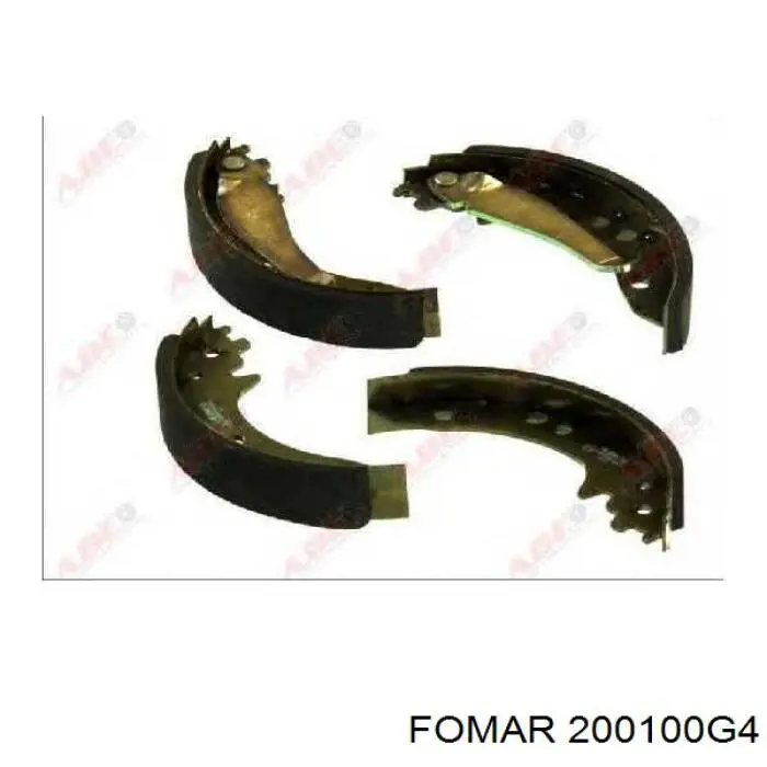Колодки гальмові задні, барабанні 200100G4 Fomar Roulunds