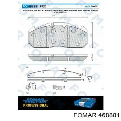 Гальмівні колодки Rider ST29030PRO ціна, від 58.27 USD