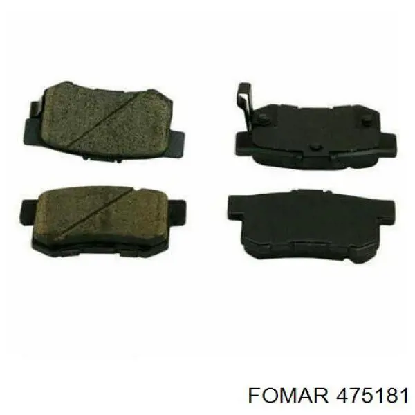 Задні гальмівні колодки 322634 Daco