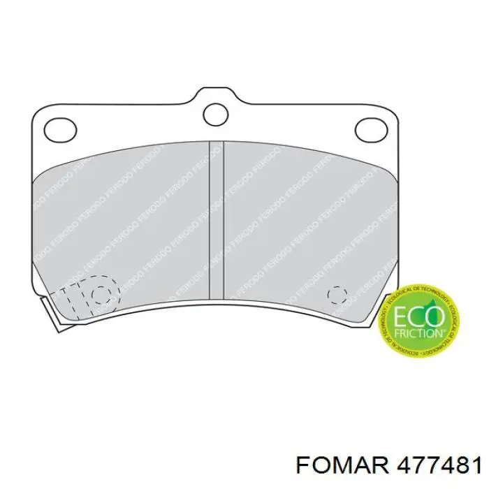 Гальмівні колодки Fomar Roulunds 477481 ціна, від 13.01 USD