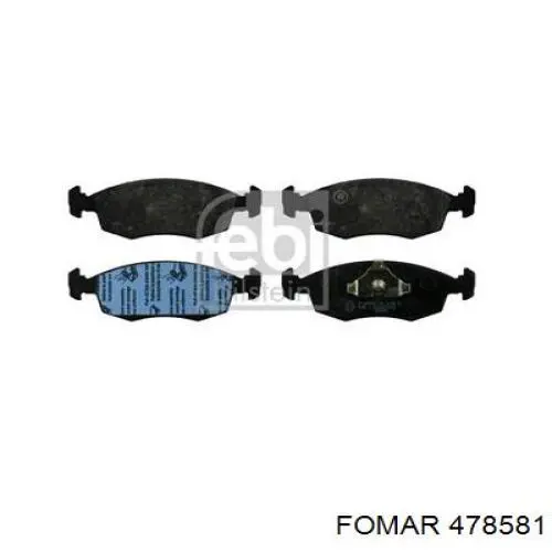 Передні тормозні колодки RP0371 Raiso