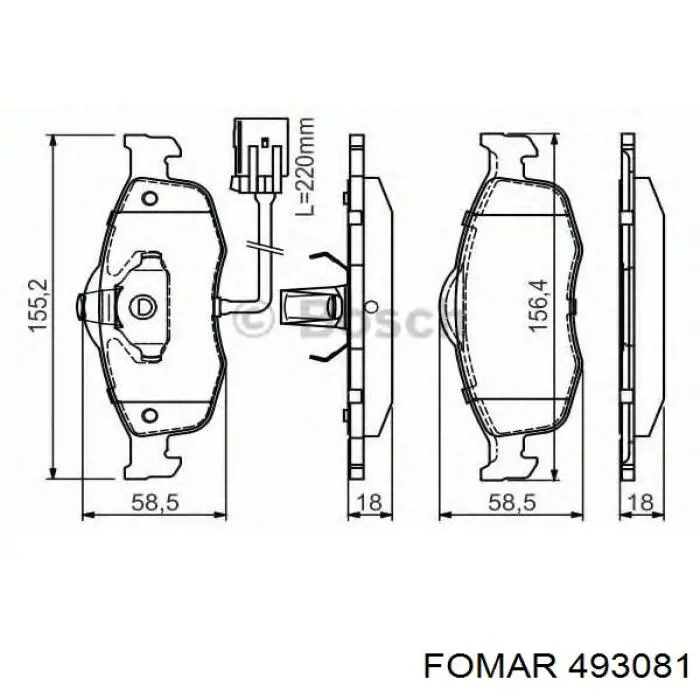 Купити 1301592 Ford Колодки гальмівні передні, дискові