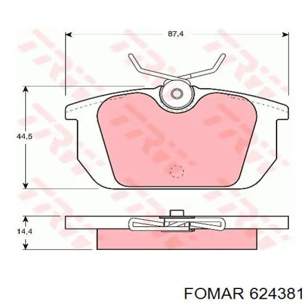 Гальмівні колодки Optimal BP10072 ціна, від 17.82 USD