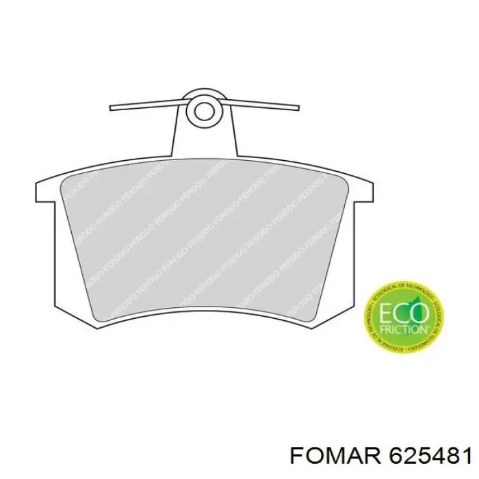 Купити 625481 Fomar Roulunds Задні колодки