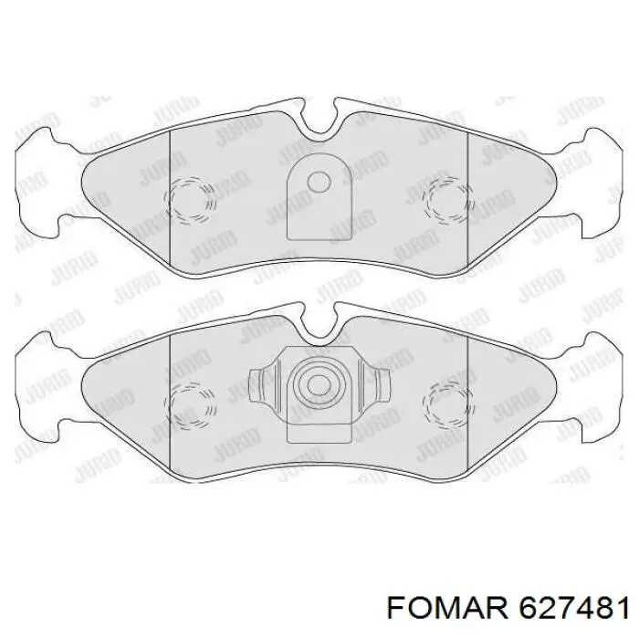 627481 Fomar Roulunds колодки гальмові задні, дискові