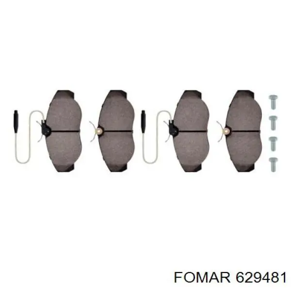 Передні тормозні колодки 215927 Hart