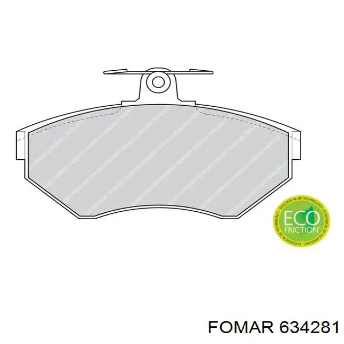 Гальмівні колодки Fomar Roulunds 634281 ціна, від 18.46 USD