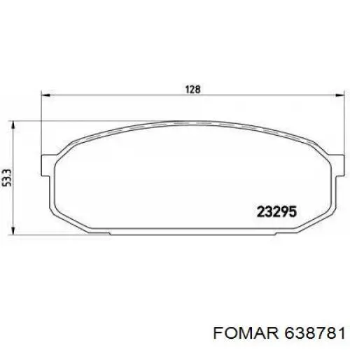 Купити B0Y13323Z Mazda Колодки гальмівні передні, дискові