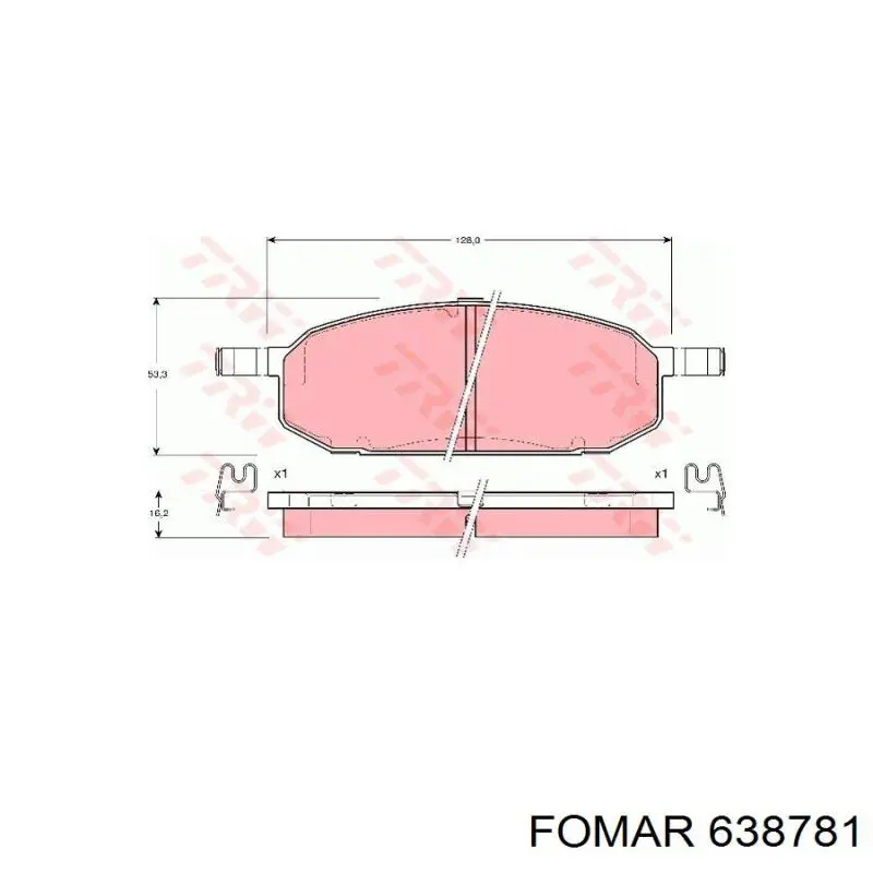 Гальмівні колодки Mazda B0Y13323Z ціна, від 10.78 USD