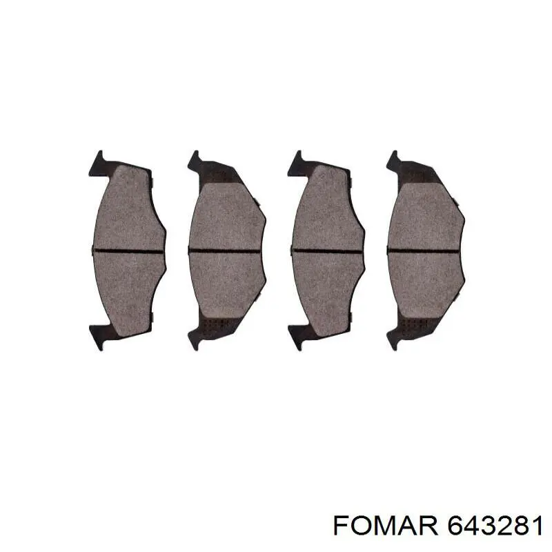 Гальмівні колодки Fomar Roulunds 643281 ціна, від 16.84 USD